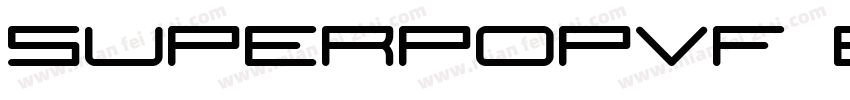superpopvf bold字体转换